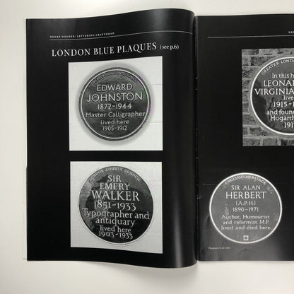 EJF Journal - Edward Johnston No 10 Oct 2005 | The Carving Cribbs, Henry Hooper