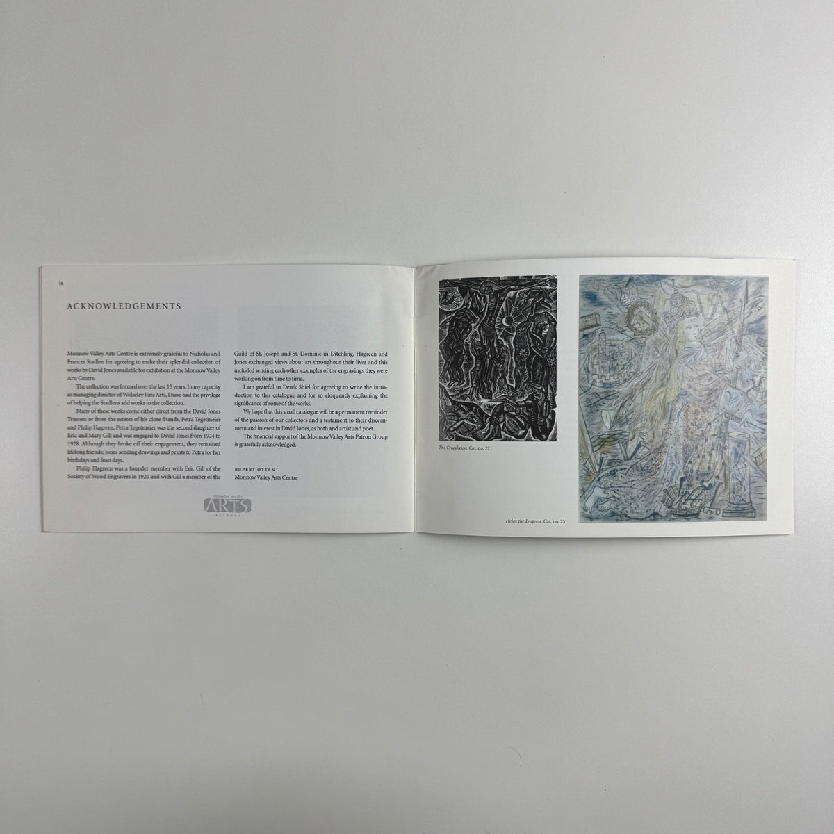 David Jones Poetic & Spiritual Paintings, Drawing, Engravings | Monnow Valley Arts Centre, 2006