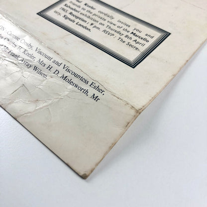 Marcello Salvadori. Optical Traces and Mobile Objects | Signals London, 1965 exhibition card