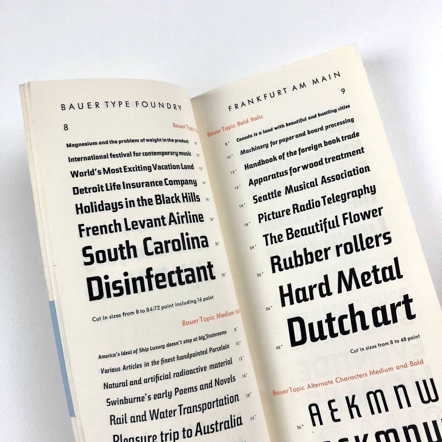 'For Your Guidance' – Bauer Type Foundry type specimen booklet, undated
