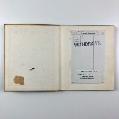 House Journals by John W. Hazzlewood | Vista Books 'Facts Of Print' series, 1963