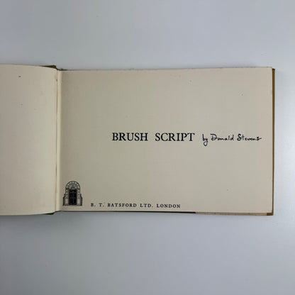 Brush Script by Donald Stevens | Batsford, 1953