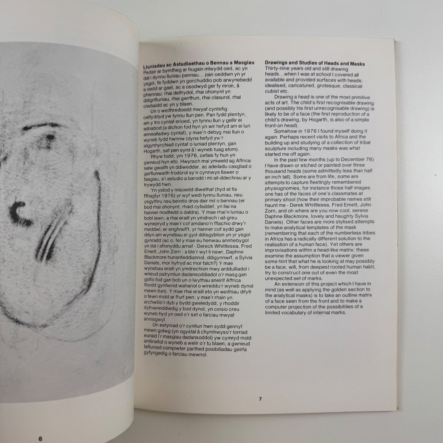 Tom Phillips. An exhibition of new drawings and prints Welsh Arts Council 1975