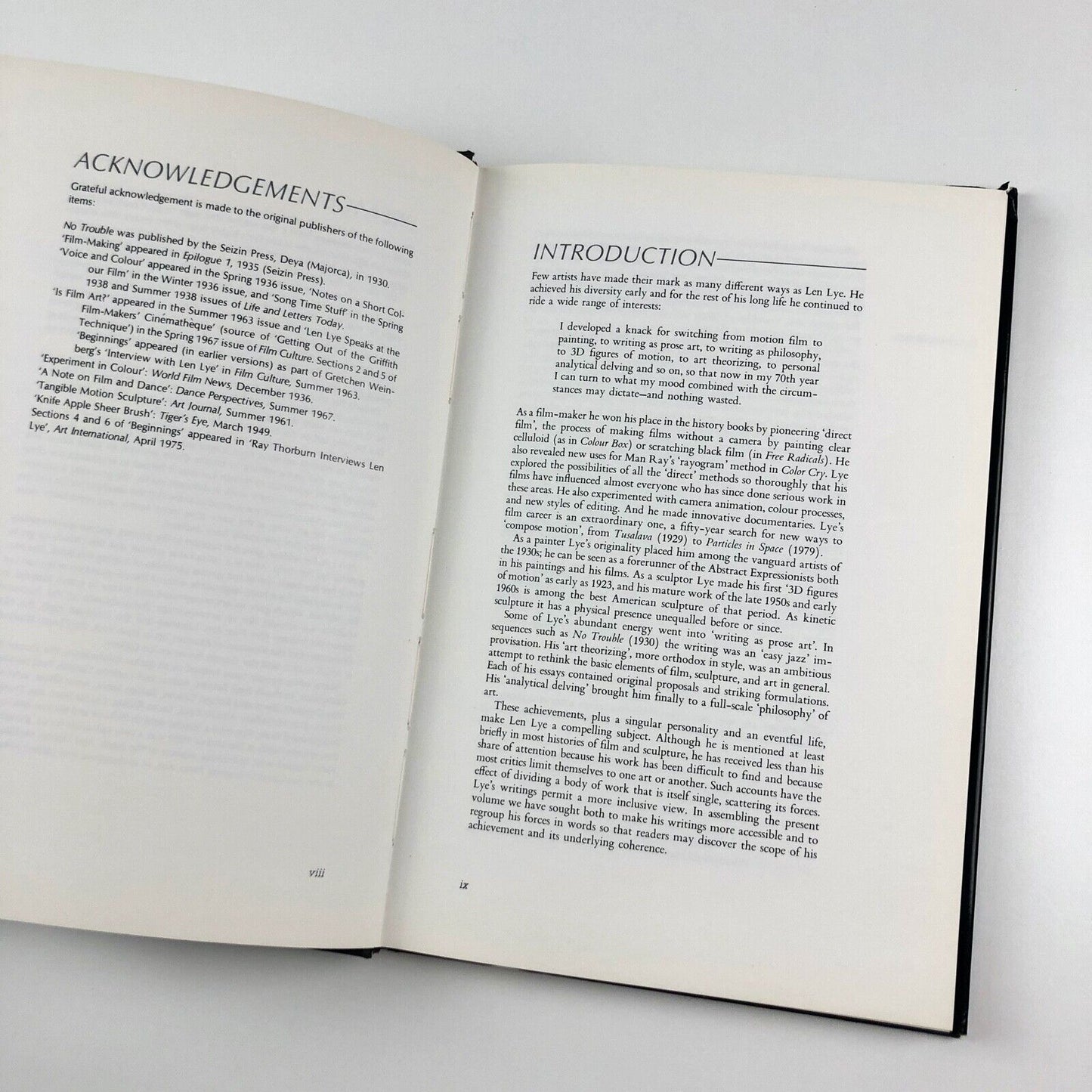 Figures of Motion. Len Lye Selected Writings | Curnow/Horrocks, 1984 [kinetic art]