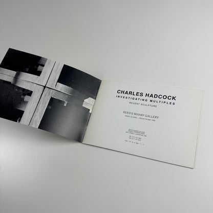 Charles Hadcock. Investigating Multiples. Recent Sculpture | Reed's Wharf Gallery, 1996