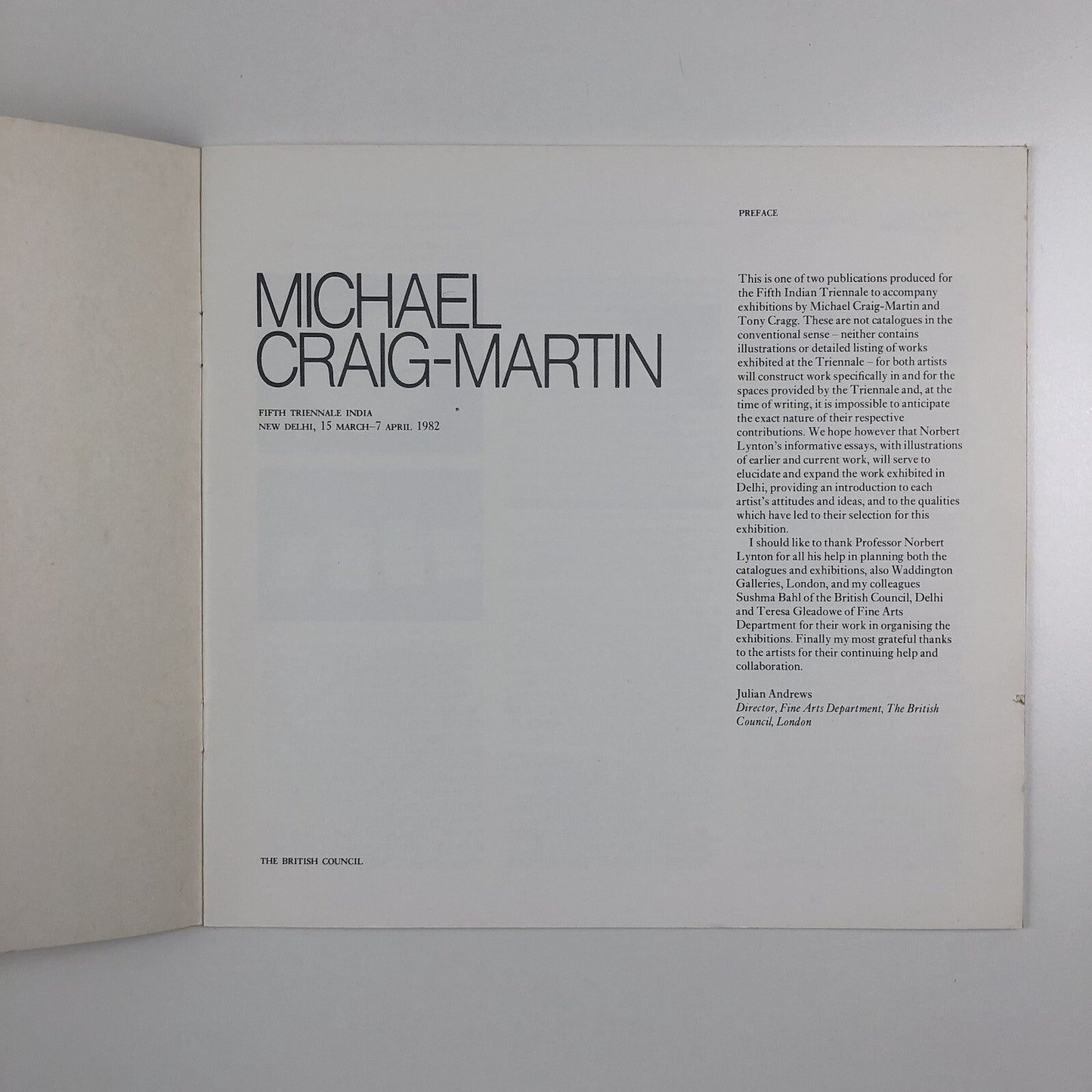 Michael Craig-Martin | British Council Fifth Triennial India, New Delhi 1982