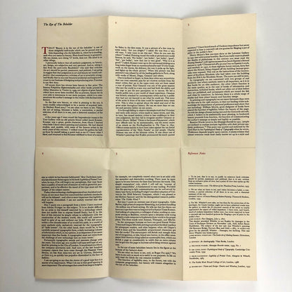 The Eye of the Beholder by Walter Partridge Wynkyne de Worde 1970 | Folded leaflet