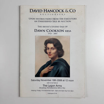 The artist’s studio sale of Dawn Cookson | David Hancock & Co, 18 November 2005