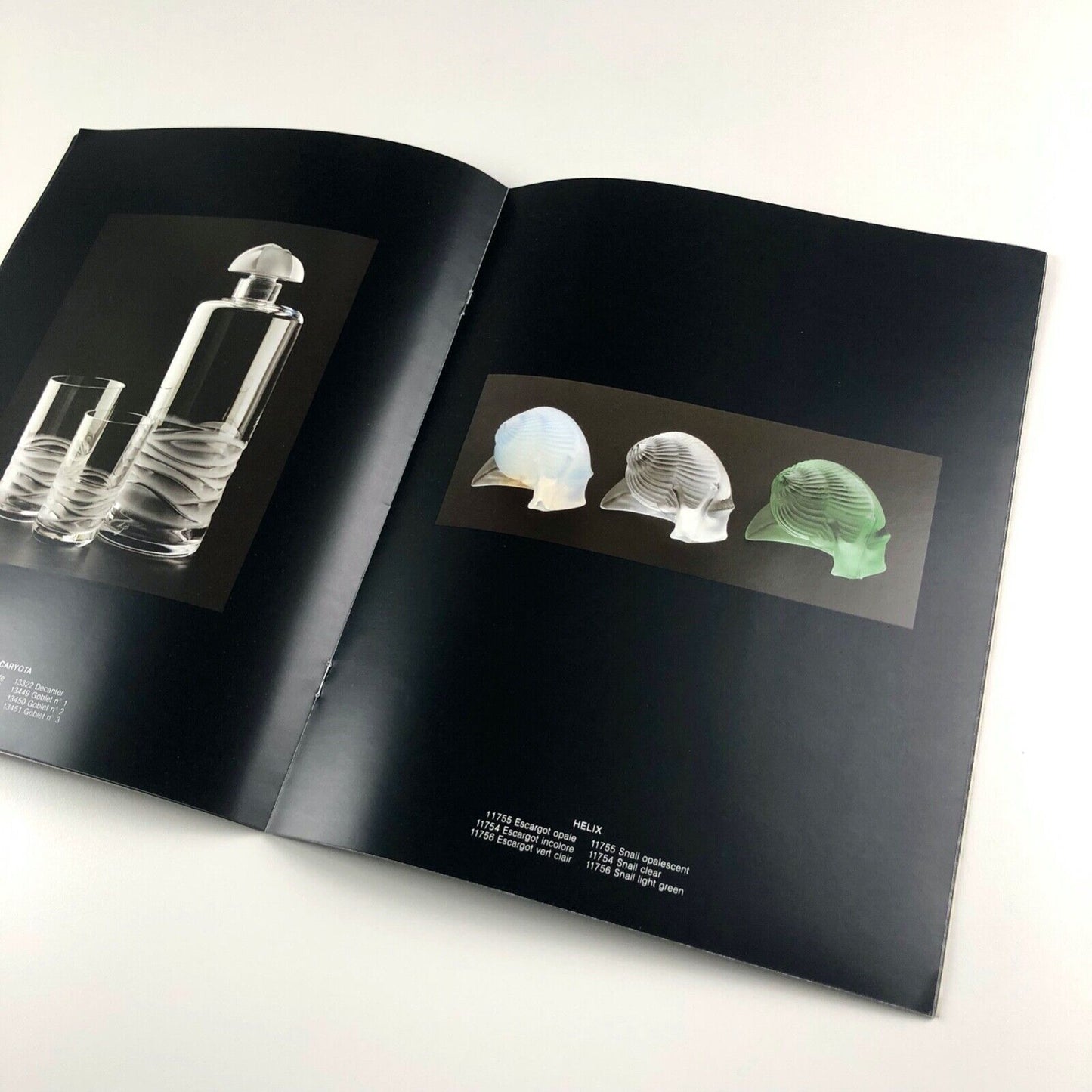 Lalique Collection, 1993 brochure – plus folder of information on Lalique