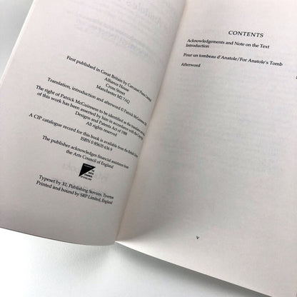 Stéphane Mallarmé – For Anatole's Tomb intro Patrick McGuinness 2003