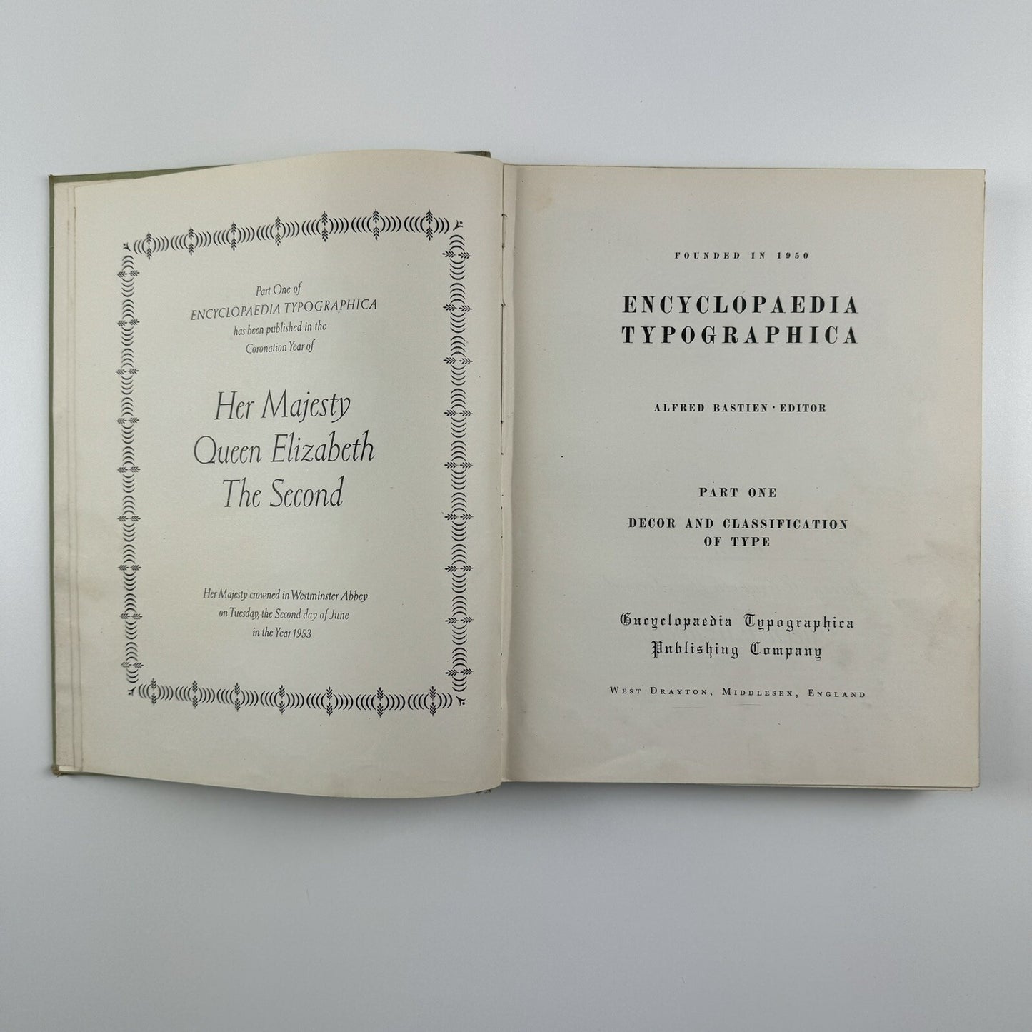 Encyclopaedia Typographica | Edited by Alfred Bastien, 1950s