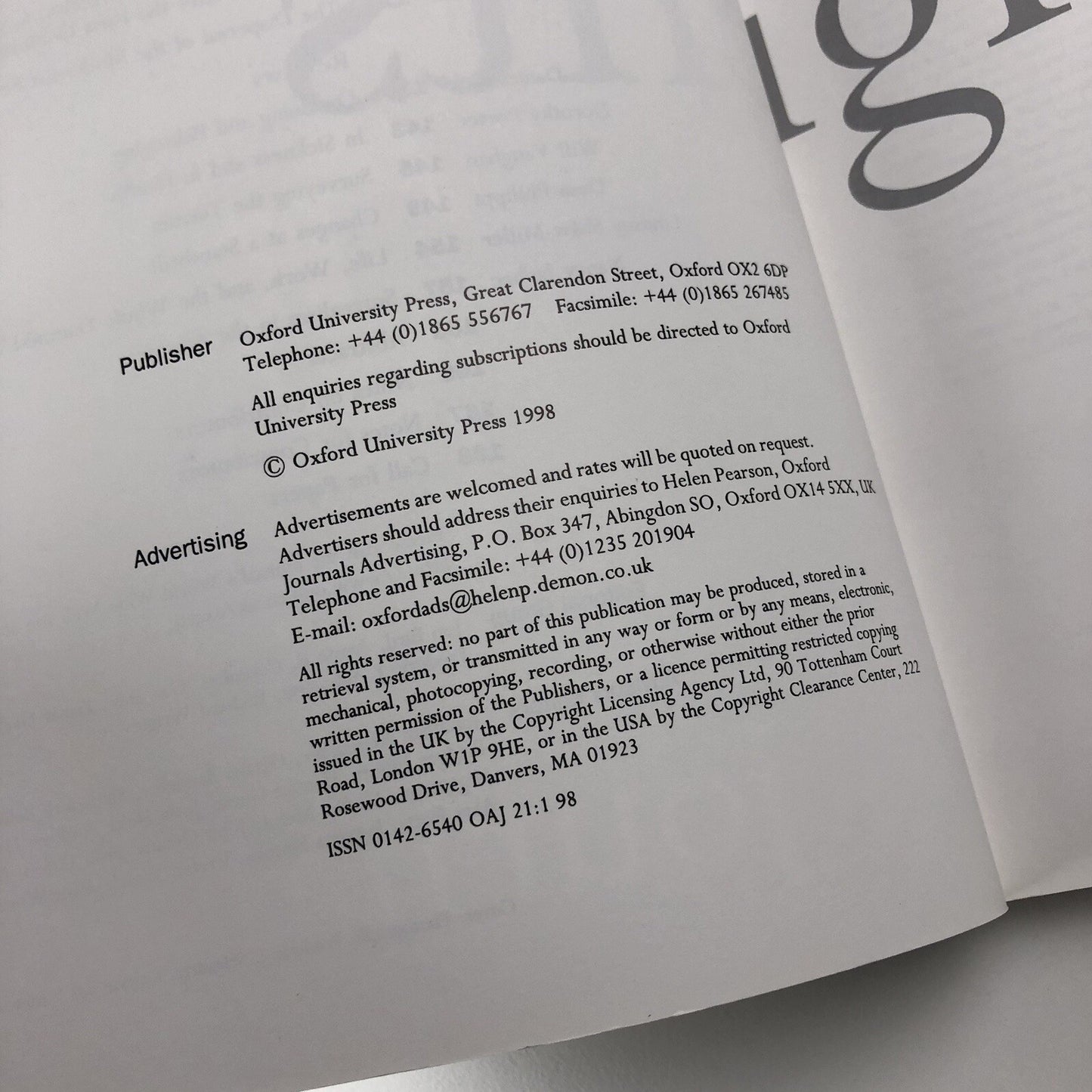 Oxford Art Journal Volume 21, Number 1, 1998 Oxford University Press 1998