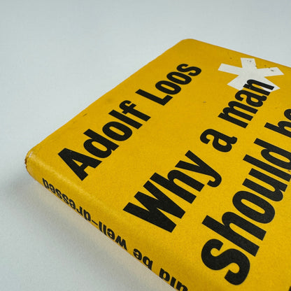 Why a man should be well-dressed by Adolf Loos | Metroverlag, 2011