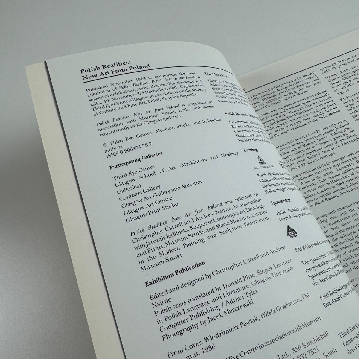 Polish Realities. New Art from Poland | Third Eye Centre Glasgow, 1988