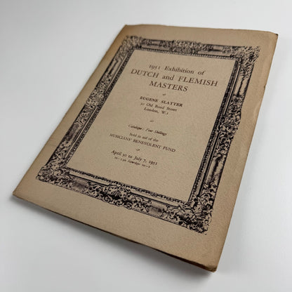 Catalogue of the 1951 exhibition of Dutch & Flemish Masters | Eugene Slatter, London, 1951 + private view invite