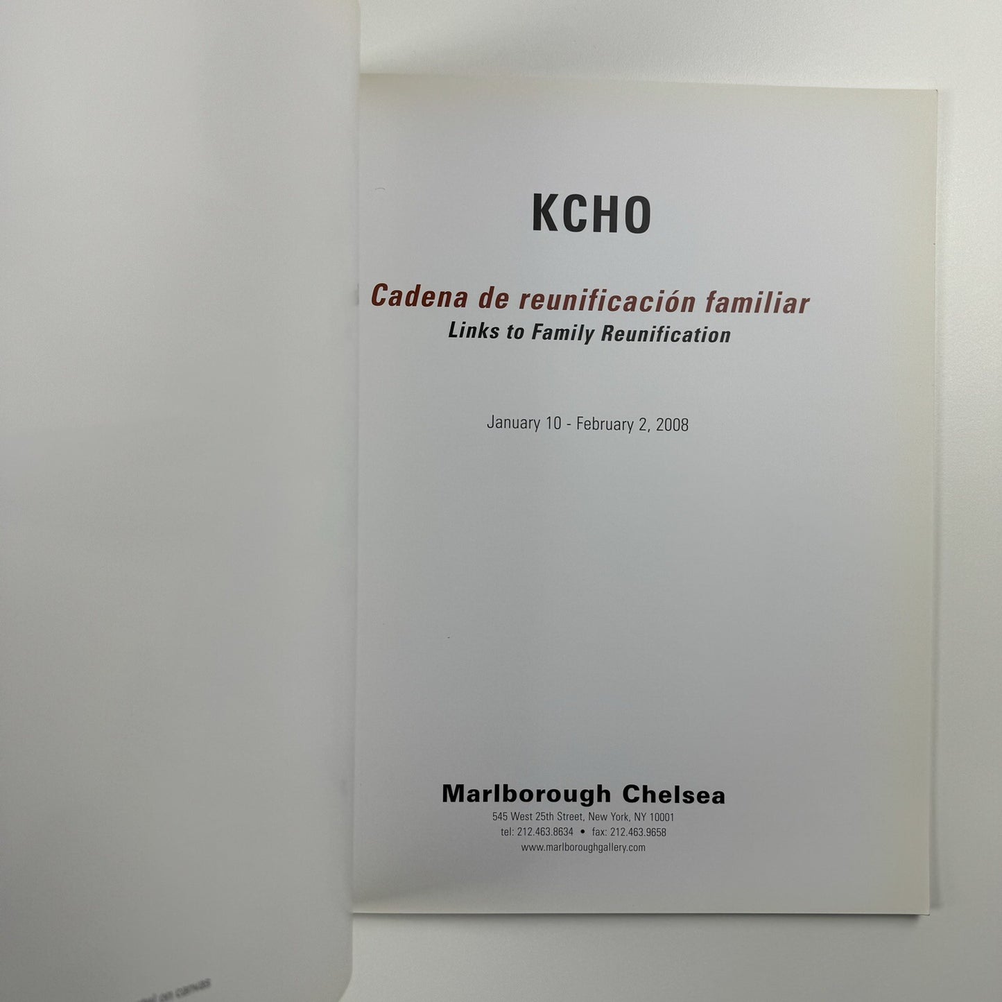 Kcho. Links to Family Reunification | Marlborough Chelsea exhibition catalogue, 2008