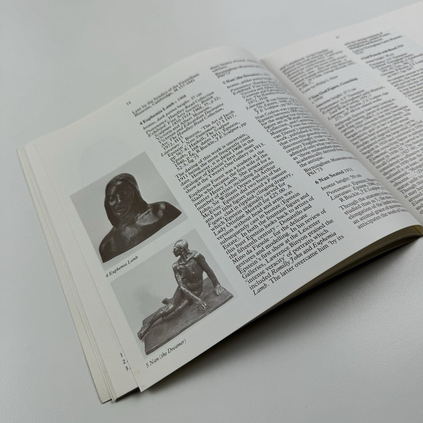 Rebel Angel Sculpture and Watercolours by Sir Jacob Epstein | Birmingham Museums & Art Gallery CATALOGUE, 1980