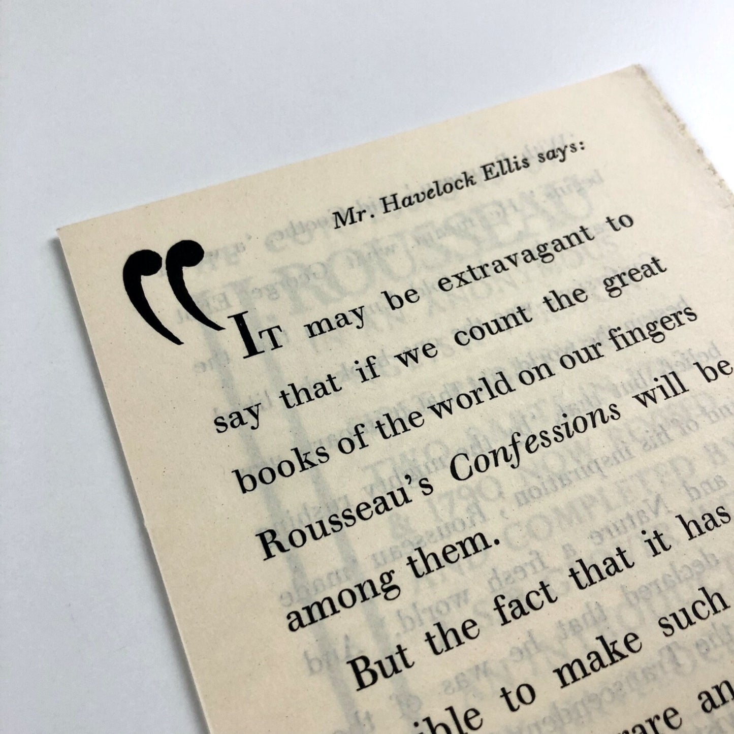 Prospectus for Rousseau’s Confessions | Nonesuch Press, 1938
