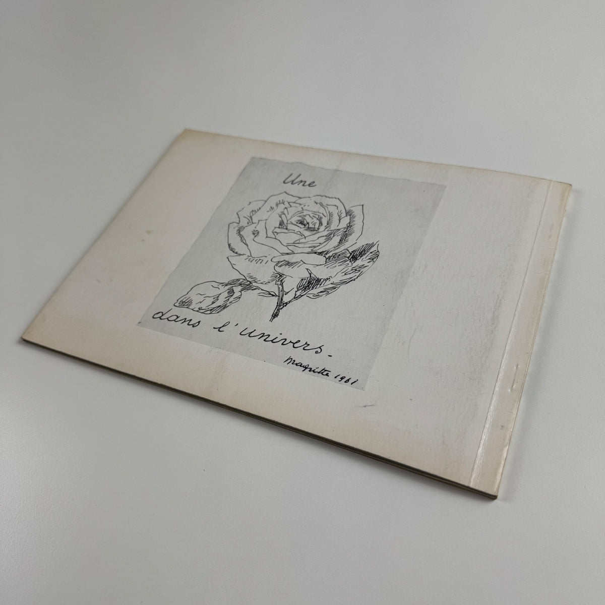 Rene Magritte. Paintings, Drawings, Gouaches | Obelisk Gallery, 1961 edited by Philip M. Laski | inscribed to the Belgian journalist Hugo van de Pierre by Magritte