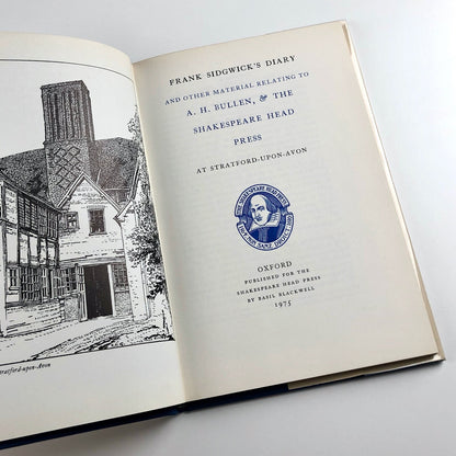 Frank Sidgwick's Diary and other material relating to A.H. Bullen and the Shakespeare Head Press, 1975