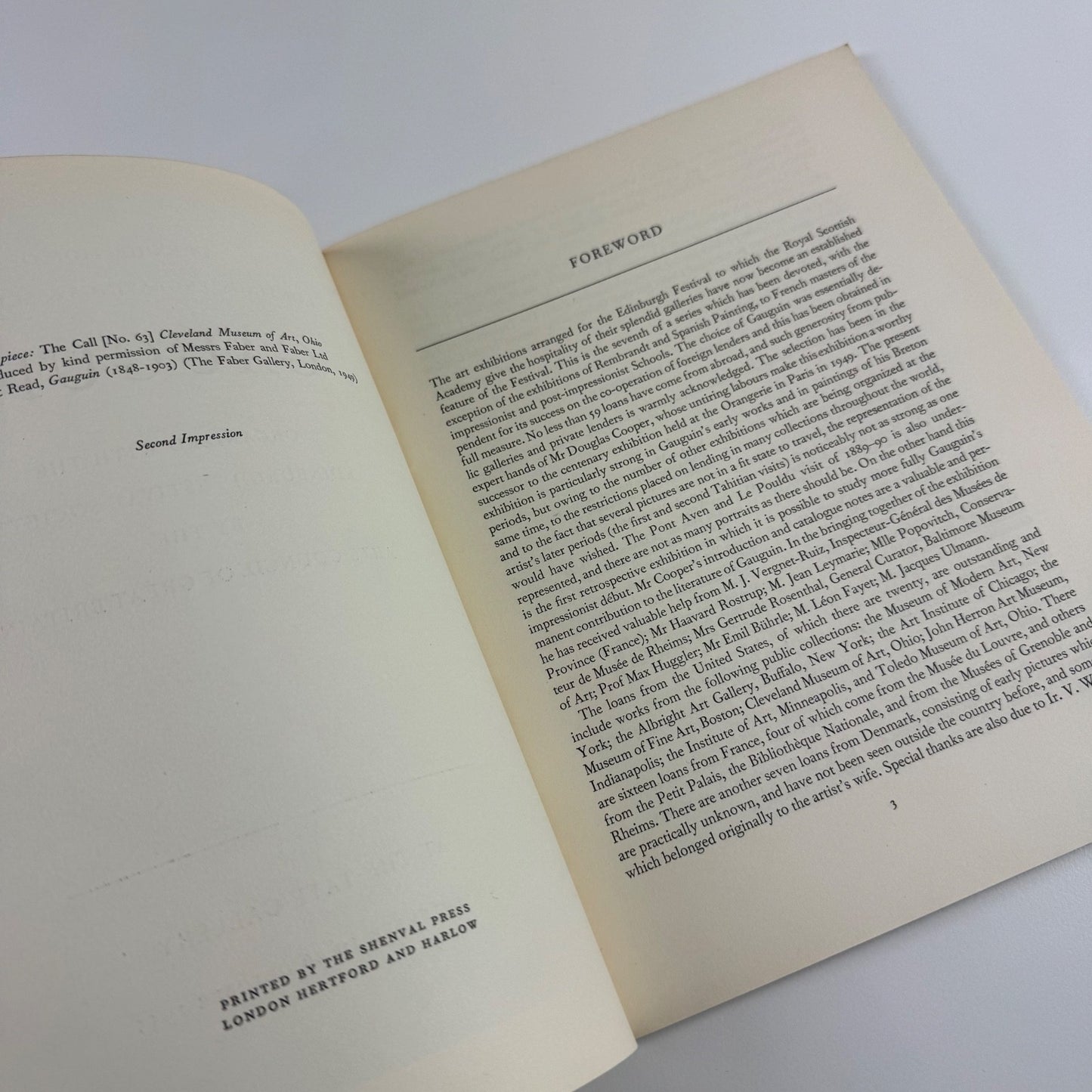 Paul Gauguin. Paintings sculpture and engravings | Arts Council 1955