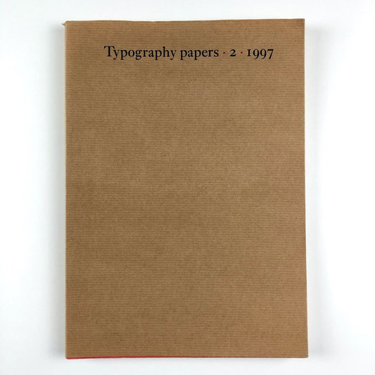Typography Papers 2 | University of Reading, 1997 editor Paul Stiff