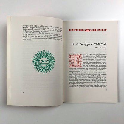 Typographer Spring 1958 Volume XIX No. 1 |  In Memory of William A. Dwiggins | Rochester Institute of Technology, New York. Short note by Beatrice Warde