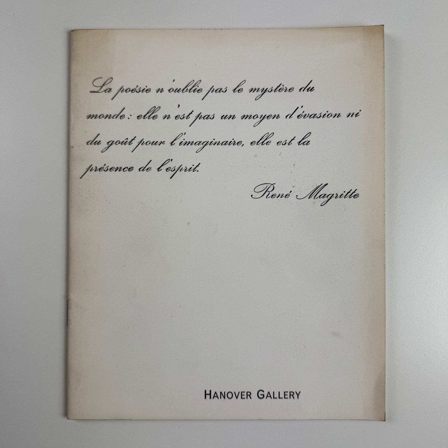 René Magritte | Hanover Gallery, London May to July 1964