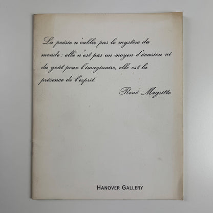 René Magritte | Hanover Gallery, London May to July 1964