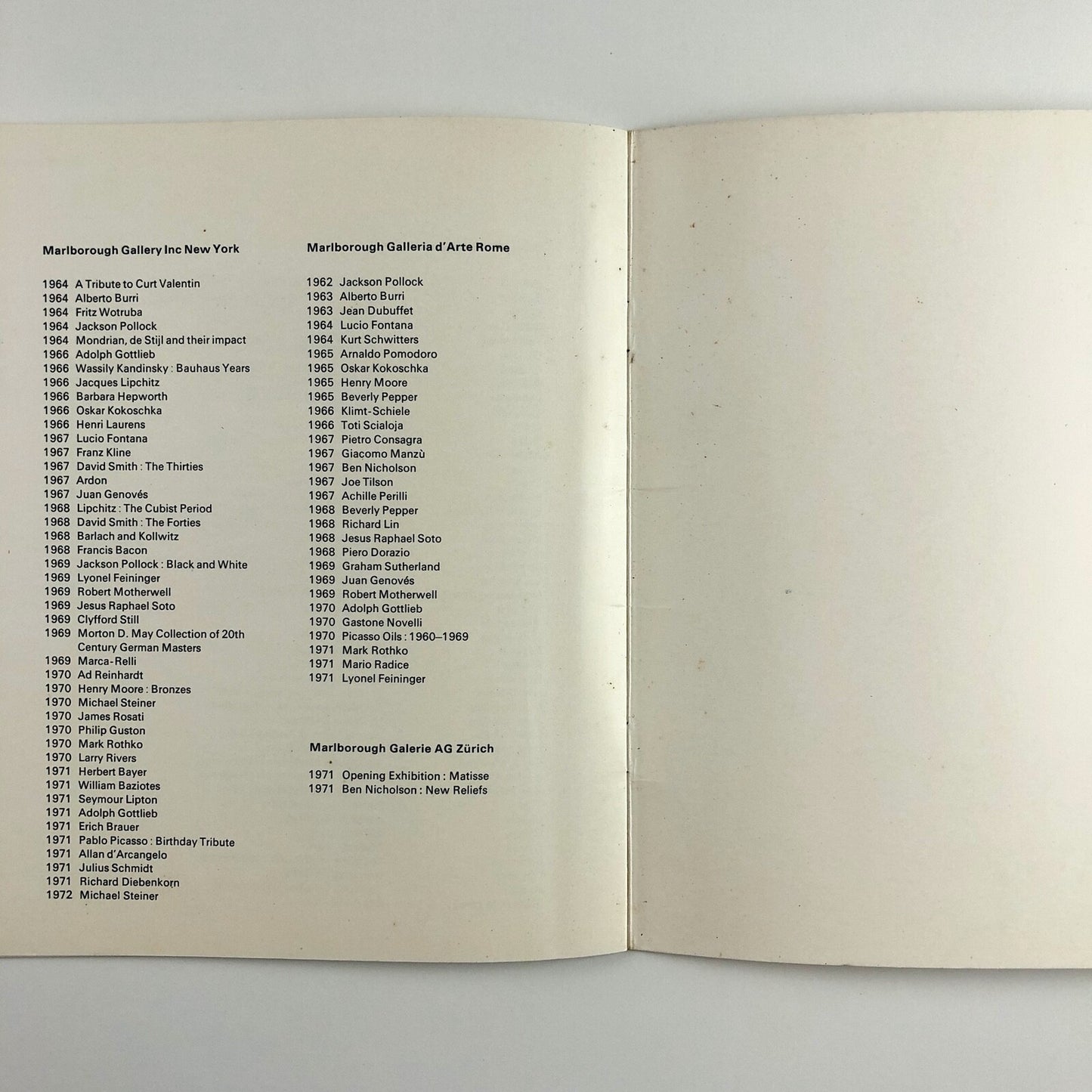 Victor Pasmore: The Image in Search of Itself | Marlborough catalogue, 1972