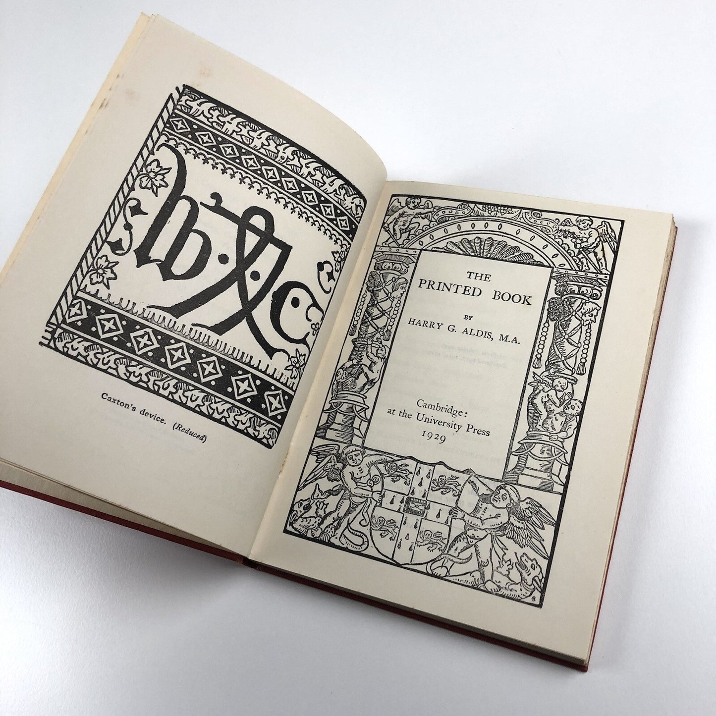 The Printed Book by Harry G. Aldis | Cambridge University Press, 1929 reprint