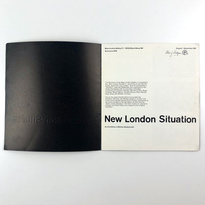 New London Situation. An Exhibition of British Abstract Art 1961 | Design by Gordon House