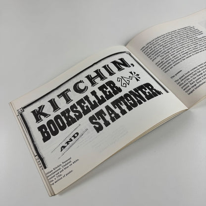 The Kitchin Collection. The work of a late 19th century jobbing printer, and his son | Museum of English Rural Life, 1974