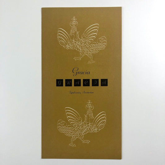 Gracia - Typefoundry Amsterdam type specimen leaflet c.1952