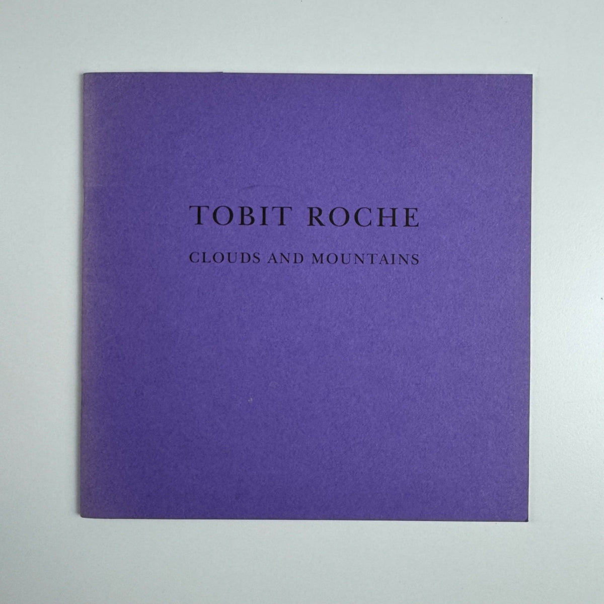 Tobit Roche. Clouds and Mountains Recent Paintings | The Maas Gallery, 2001