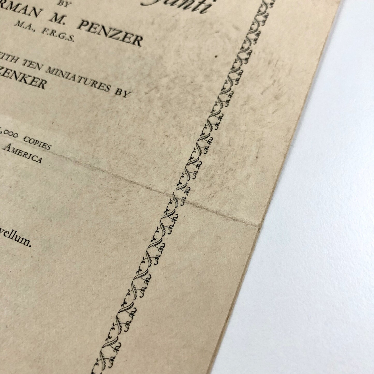 Prospectus for Nala & Damayanti by Norman M. Penzer | A.M. Philpot Ltd | Undated, presumed to be c.1926