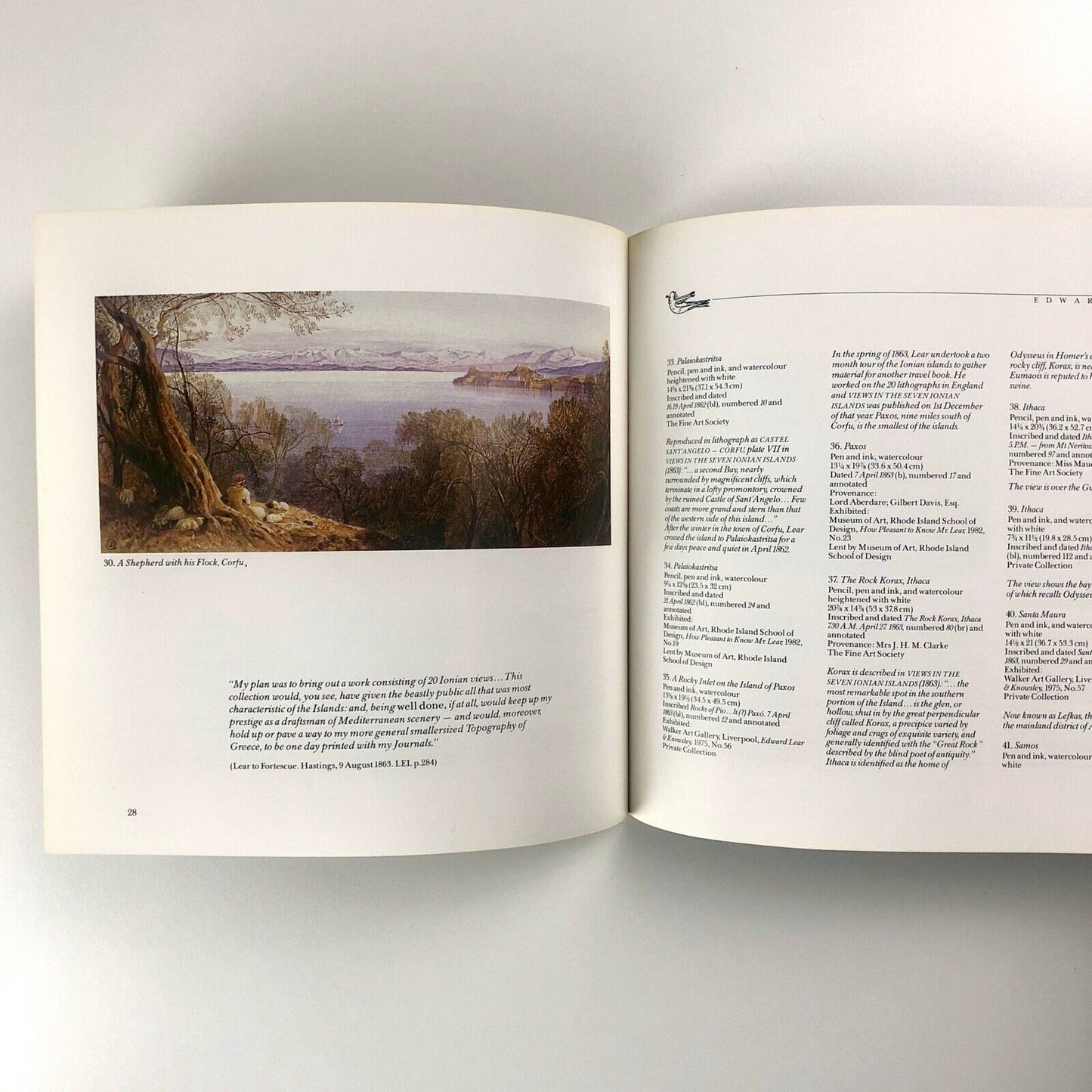 The Travels of Edward Lear | The Fine Art Society catalogue, 1983