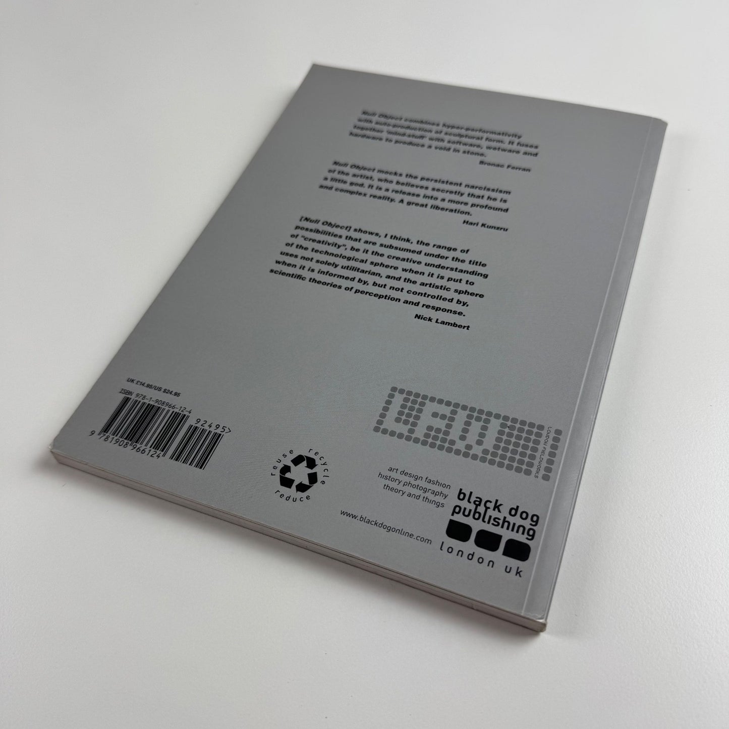 Null Object. Gustav Metzger thinks about nothing | Black Dog Publishing, 2012