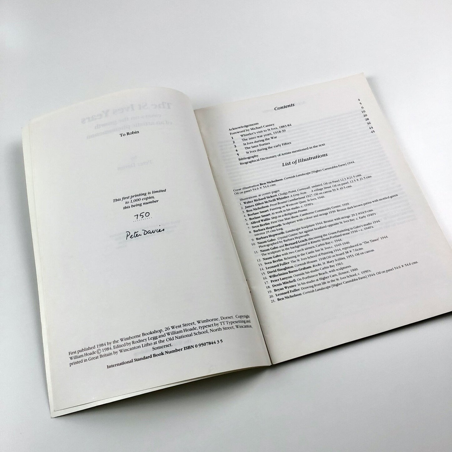 The St Ives Years – Essays on the growth of an artistic phenomenon by Peter Davies | Wimbourne Bookshop, 1984