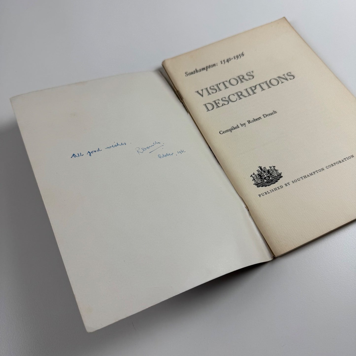 Southampton: 1540-1956 compiled by Robert Douch Southampton Corporation 1961