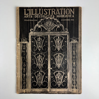 L’Illustration 31 October 1925. No 4313 Arts Decoratifs Moderne