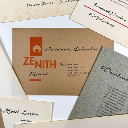 Charme – type specimen leaflet & inserts | Schriftgiesserei Ludwig & Mayer