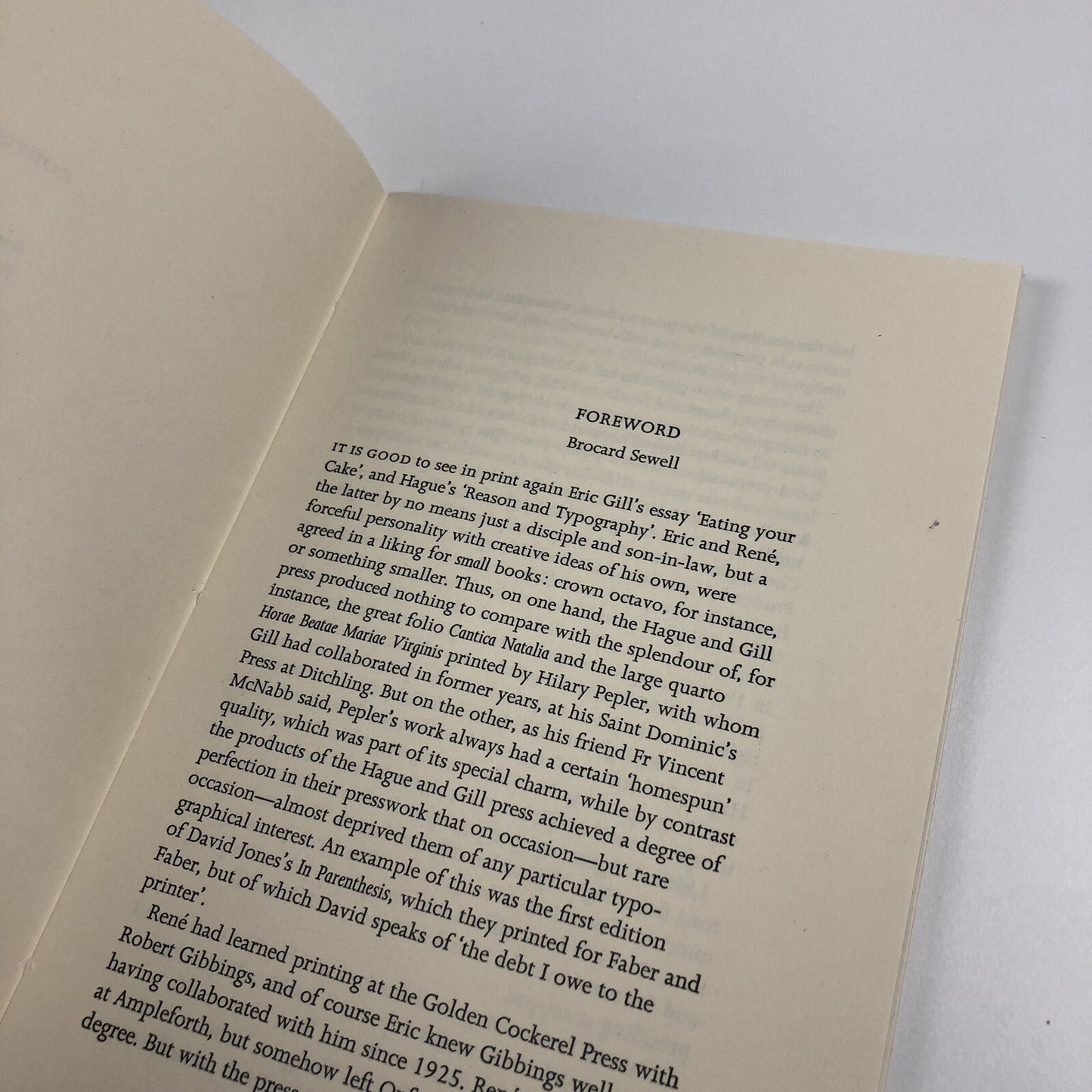 Hague and Gill on Printing | The Aylesford Press | 1993 softback edition