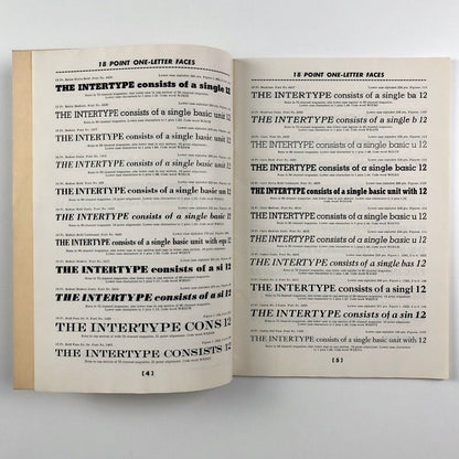 Intertype Headletter and Display Type Faces | Intertype Corporation brochure | Undated