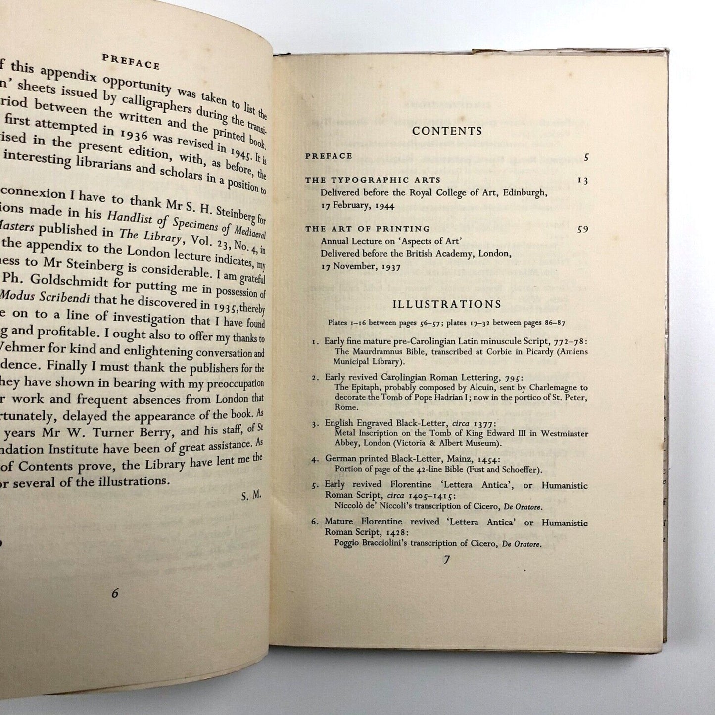 The Typographic Arts by Stanley Morison | The Sylvan Press, 1949