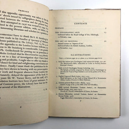 The Typographic Arts by Stanley Morison | The Sylvan Press, 1949