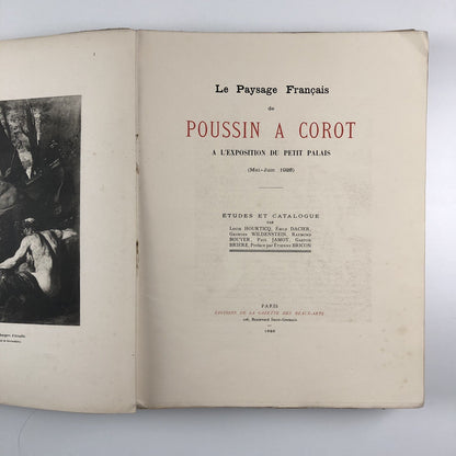 Le Paysage Français de Poussin à Corot Gazette des Beaux Arts 1926
