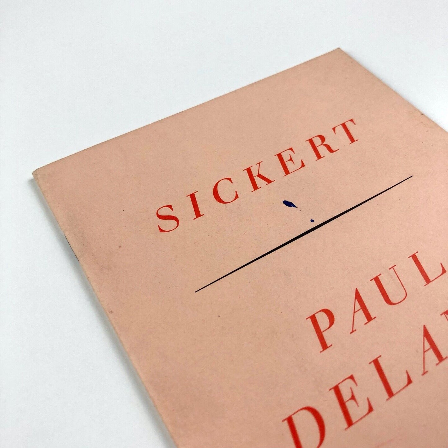 Walter Sickert - Paul Delance | Roland Browse Delbanco exhibition booklet, 1957