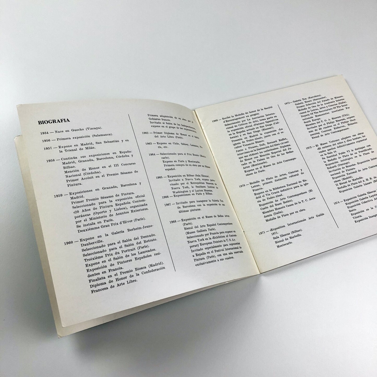 [Ramón] De Vargas | Galeria Valera Bilbao Exhibition catalogue, 1974