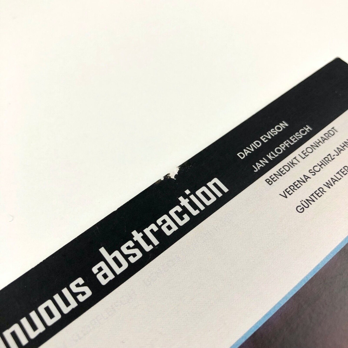 Continuous Abstraction | Kunstverein Tiergarten | Galerie Nord catalogue, 2015